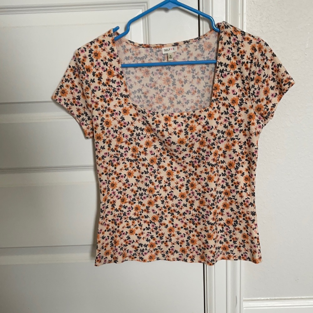 Two flowery tops